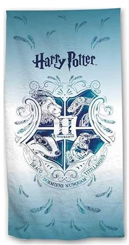 ARLIS Harry Potter Strandtuch oder Badetuch, 70 x 140 cm, 100% Polyester, Offizielles Produkt, Perfekt für Schwimmbad, Meer und Alltag, Rechteckig, 0.25 kg, Kindergroße, Harry Potter Motiv