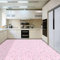 5M/Auto-Adhésif Épaissir Autocollant De Sol Cuisine Salle De Bains 3D Stickers Muraux Papiers Peints Imperméable À L'eau Et Coller Rouleau-Étoile Rose, 1mx60cmÉpaissir