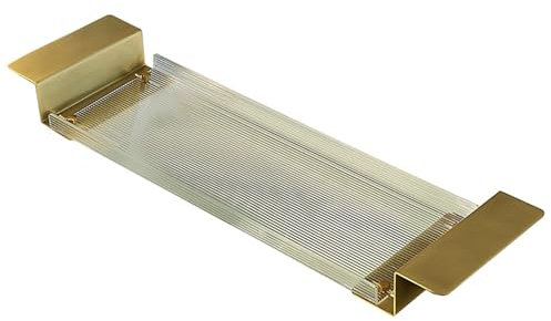 GIYDNEI Bandeja De Acrílico para Bañera, Mesa De Bandeja De Bañera Ajustable De 3,5 Pulgadas, Organizador De Bandeja para Servir De Baño con Soporte De Bañera,Clear,70cm