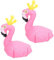 SIXRUN Flamingo Pool Light, 2 Pièces Lampes Solaires de Piscine Flamingo 16 Couleurs IP68 Lumières de Piscine Flottantes étanches avec Télécommande pour Piscine Extérieure
