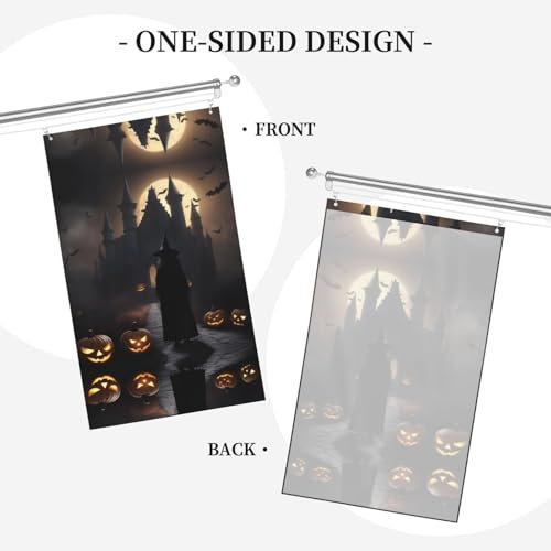 Halloween Gothic 1 Outdoor Dekorative Flaggen Hof Terrasse Geburtstag Abschlussflaggen Party Banner 90 x 152 cm