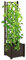 NG NICCOLAI FIORIERA DA ESTERNO IN PLASTICA CON SPALLIERA RETTANGOLARE O QUADRATA VARI COLORI - MADE IN ITALY (MARRONE MOKA, QUADRATA (43X43X142(H) CM))