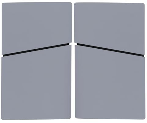 ARVALOLET Plaque avant anti-rayures en plastique ABS pour PS5 Slim Disc/Digital Edition Gris