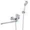 Badewannenarmatur Wannenarmatur mit Handbrause, Badewanne Mischbatterie Messing Badewanne Wasserhahn mit Chrom, 30cm Lange Wasserhahn, Badewanne Thermostat Duschsystem