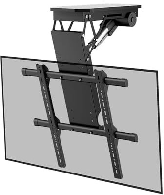 Verstellbare Neigbare Fernseher Deckenhalterung - TV Wandhalterung, 0-85° Flip Down Pitched Roof Mount Stand, TV Lift Passend Für 50-75/50-90 Zoll TVs, Mit Fernbedienung Und Schaltersteuerung(50-90inc