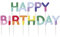 Folat 27788 Geburtstag und Party Dekoration Buntes - Kerzen - Happy Birthday“ - Stripetastic - Partyzubehör für Kinder und Erwachsene