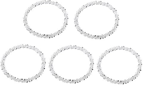 Ipetboom 5Stücke Teiliges Ring Set für Frauen Verstellbare Fingerringe im Klaren Design für Partys