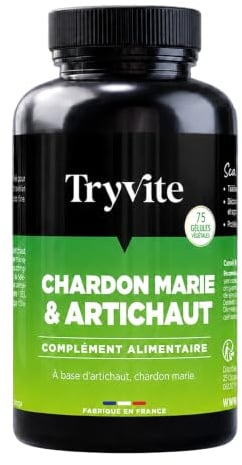 DETOX&CUT Premium-Komplex mit Mariendistel | Hochdosierte pflanzliche Formel mit Artischocke, Nopal & Bromelain | Für Alltag & Balance | TRYVITE | 90 Kapseln