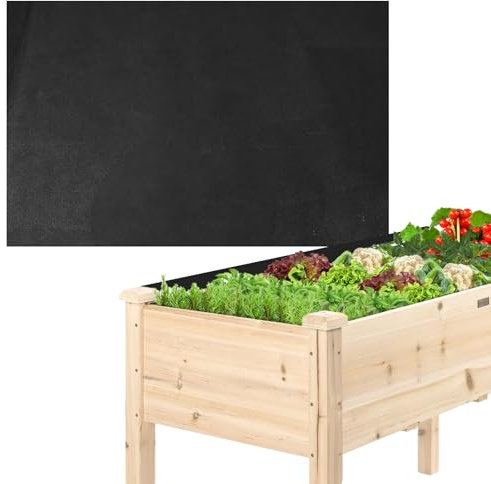mumisuto 160 * 290cm Rouleau De RevêTement pour JardinièRe en Tissu, Rouleau De Doublure en Feutre VéGéTal Non Tissé, Tapis De Jardinage pour Jardin, AlléE Et Potager
