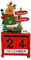 Weihnachts-Countdown-Kalender, Holzblöcke, Tischdekoration, Heimbüro, Dekoration