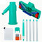 TIEOAXFT Cabezal de aspiradora de Piscina con Bolsa de Cepillo, Kit de Limpieza, Limpieza de Fondos for filtros de Piscina, aspiradora de Piscina, Limpieza de Skimmer de Piscinas(Green-U/S)