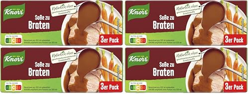 Knorr Soße zu Braten leckere dunkle Soße natürlich ohne geschmacksverstärkende Zusatzstoffe 12er Pack