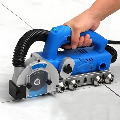 ZDJZMGZ 9000RPM Grout Remover, 1200W Powerful Electric Tile Joint Cleaner with 100mm Blade for Removing Old Cement, Caulking Agent,220V