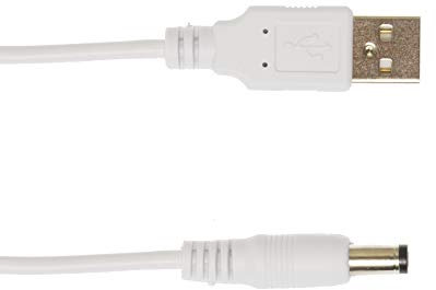 Kingfisher Technology - 90cm White USB Charger Charging Power Cable Lead Adaptor (22AWG) Compatible with View Quest VQ Retro 1 DAB Radio