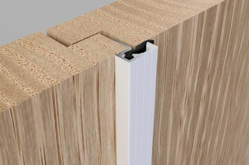 STORMGUARD Double Door Seal Rebate Draught Proofing Weather excluder Internal or External (White)