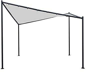Walmdach Pavillon Orlando 3,5x3,5x2m Partyzelt Pavillion Dach weiss Stahlgestell
