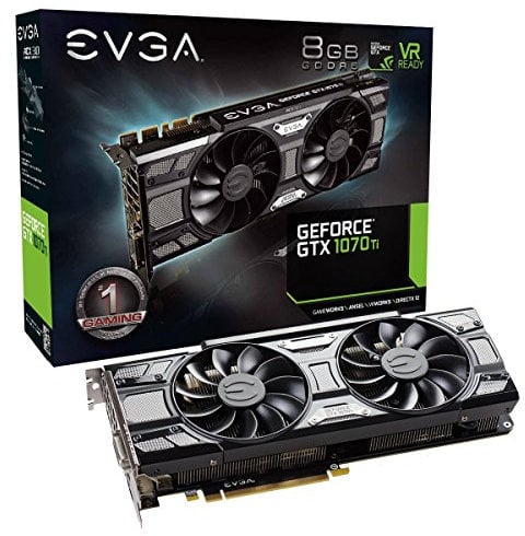 EVGA GeForce GTX 1070 Ti SC GAMING ACX 3.0 Black Edition, 8GB GDDR5, EVGA OCX Scanner OC, White LED, DX12OSD Support (PXOC) Graphics Card 08G-P4-5671-KR (Certified Refurbished)