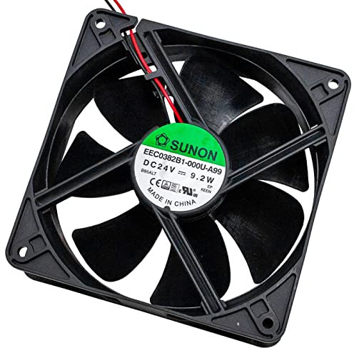 Fan Ventilateur 24V DC 9,6W 120x120x38mm 234,4m³/h 3100U/Min 234,4m³/h Sunon EEC0382B1-A99