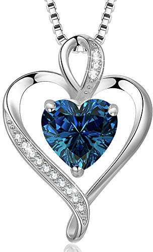 LAVUMO Herzkette 925 Silber Rosegold Gold Damen Halskette - Herz änhänger Silber Kette Damen Schmuck Geschenk für Frau Frauen MaMa Freundin an Geburtstags Weihnachten Valentinstag Hypoallergen Ketten