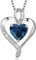 LAVUMO Herzkette 925 Silber Rosegold Gold Damen Halskette - Herz änhänger Silber Kette Damen Schmuck Geschenk für Frau Frauen MaMa Freundin an Geburtstags Weihnachten Valentinstag Hypoallergen Ketten