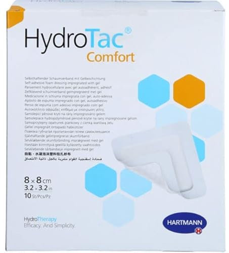 HYDROTAC comfort Schaumverband 8x8 cm steril 10 St