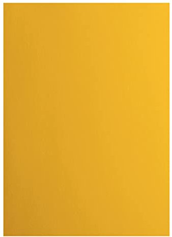 Vaessen Creative 2927-006 Florence Cardstock Papier, Gelb, 216 Gramm/m², DIN A4, 10 Stück, Glatt, für Scrapbooking, Kartenherstellung, Stanzen und andere Papierbasteleien, Honey