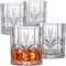 Amazing Abby - Whitney - Vasos de whisky de plástico de 14 onzas (juego de 4), copas de vino de plástico, reutilizables, sin BPA, a prueba de roturas, aptas para lavavajillas, perfectas para piscina,