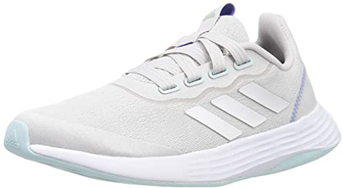 adidas Damen Q46322 Road Running Shoe, Grey/Cloud White/Halo Mint, 41 1/3 EU