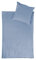 jilda-tex Bio-Bettwäsche Stone-Washed Renforce Lissabon 100% Bio-Baumwolle Knitterlook Stehsaum Bügelfrei Uni Leinen-Optik Bügelfrei GOTS Made in Green (Himmelblau, 200 x 200 cm)