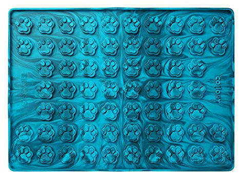 Collory Medium Pfoten (3cm) Silikon Backmatte, Hunde Tatzen, Backform für DIY Hundekekse und Leckerlis, Knochenbackform, Pralinenform, Schokoladenform, Antihaftend und Lebensmittelecht (BPA-Frei)