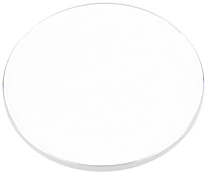 sourcing map Watch Glass Sapphire Crystal Lens Round Flat 27mm Dia. 1.5mm Thickness Clear