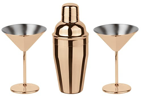 Sambonet Paderno Mixology Set 3 Pezzi Martini Rame