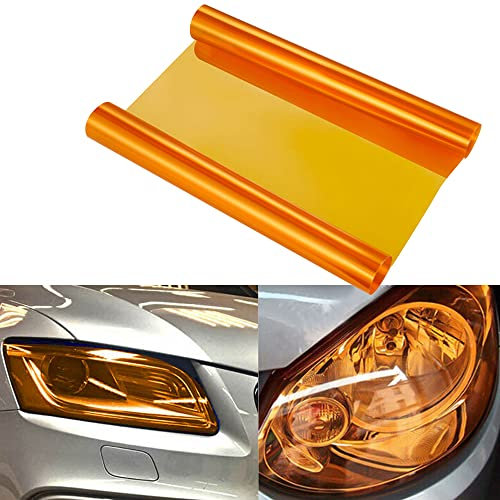 NewL Nebelscheinwerferfolie, Rauchgrau, Vinyl, selbstklebend, 30,5 x 121,9 cm, Orange
