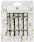 Talking Tables Cute Handmade Saucer Christmas Crackers for with Joke & Conversation Starter-8 Pack Silver and Gold Mistletoe Design | Eco Friendly Xmas Tableware,Recyclable,Mini Size