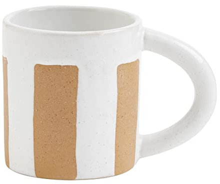 Mud Pie Terracotta-Becher mit Streifen