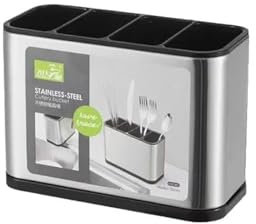 Porte-Couverts de Cuisine en Acier Inoxydable Ensemble de 4 pièces pour Cuisine, Salle à Manger, bac à Couverts