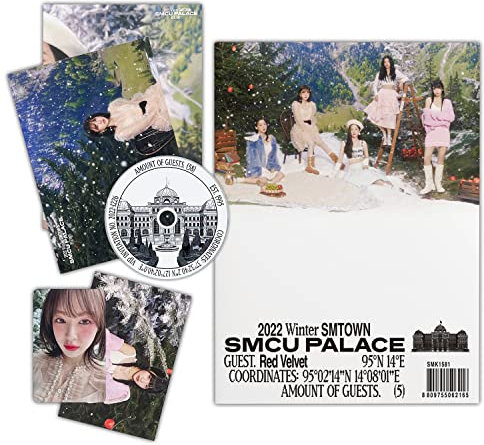 Red Velvet - [2022 Winter SMTOWN : SMCU PALACE] (GUEST. Red Velvet) Photobook + CD-R + Lyrics Paper + Photo Card + Postcard + Folded Poster + Poster + 2 Pin Button Badges + 4 Extra Photocards