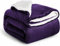 Imperial Rooms Sherpa Fleece Blanket Bed Throws Blankets For Sofas Soft Fluffy Thick Blanket Reversible Microfiber Throw (Purple, Double (150 x 200 Cm))
