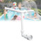 Fontaine Cascade de Piscine, 2 Têtes de Fontaine, Arroseurs Amusants pour Piscines, Accessoires de Piscine, Décoration de Piscines Intérieures et Extérieures (Blanc)