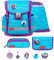 Belmil Classy Plus Schulranzen Set 6-teilig mit extra Schlüsselanhänger (405-78AG/S/K) (Under The Sea)