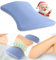 Oreiller de soutien lombaire pour soulager les douleurs dorsales : oreiller bas du dos pour dormir – Oreiller de taille en mousse à mémoire de forme – Coussin traversin pour les personnes dormant sur