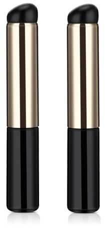 Silicone Lip Brush Concealer Applicator 2 PCS Silicone Lip Applicator for Lipstick, Lip Gloss, Lip Balm, Lip Tint, Lip Mask Round Head Lip Makeup Brush with Cap