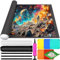 ZQEJEFD Puzzle Matte, Tragbare Puzzlematte,Puzzle-Rollenmatte für 1000 1500 2000 3000 Puzzle Teile Puzzle Pad,Puzzle Roll Storage Mat,Puzzle Rollmatte for Storing Puzzles,Puzzlerolle Mat mit Sortierer