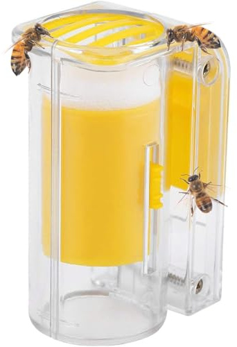 Queen Bee Cage,Queen Bee Marker Cage,Queen Bee Catcher,Plastic Bee Queen Catcher,Cage Bee Queen Marking Catcher,Queen Bee Marking Bottle,Plunger Plush Beekeeper Tool,Beekeeping Tools