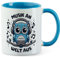 Huuraa Becher Musik an Welt aus Eule Geschenk 330ml Blau Musik an Welt aus Geschenkidee