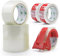 BOMEI PACK Cinta adhesiva de embalaje para paquetes de envío Rollo adhesivo dispensador 6 rollos de 48mm x 66m (4 transparentes + 2 artículos frágiles) + 1 dispensador
