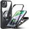 Für iPhone 14 Hülle Kompatibel mit MagSafe, 360 Grad Handyhülle iPhone 14 Eingebaut Schutzfolie Magnetisch Stoßfest Case für iPhone 14 6,1 Zoll Schutzhülle Magnet Cover mit Displayschutz (Schwarz)