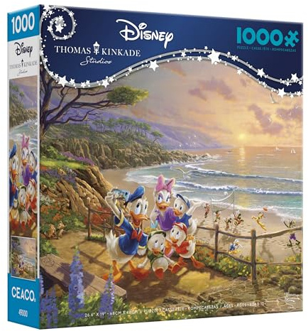 Ceaco - Thomas Kinkade - Disney - Donald & Daisy, A Ducky Afternoon - 1000 Teile Puzzle