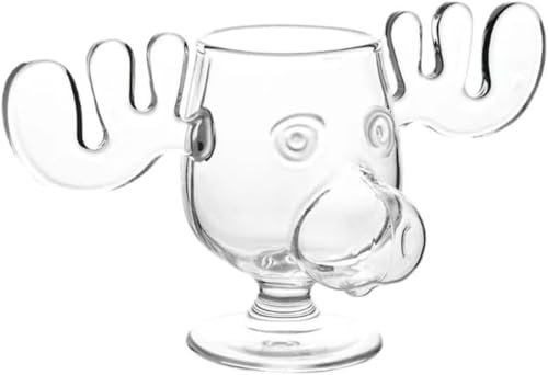 Christmas Glasses National Christmas Holiday, Elk Glasses Christmas, Elk Glasses Christmas Vacation, Christmas Mug, Moose Mug, Decorations, Clear, Holiday Gifts, for Coffee, Tea, Drinks