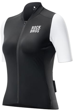 ROCKBROS Damen Fahrradtrikot Kurzarm Atmungsaktiv Schnelltrocknend | Fahrradshirt, Radtrikot, Fahrradbekleidung, für MTB und Rennrad, Sommer